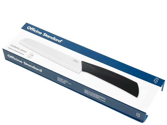 COLTELLO PANE LAMA CERAMICA BIANCA 15CM