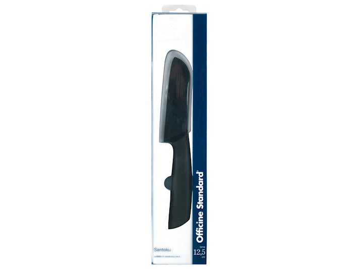 COLTELLO SANTOKU LAMA CERAMICA NERA 12,5CM