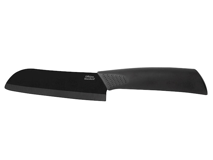 COLTELLO SANTOKU LAMA CERAMICA NERA 12,5CM