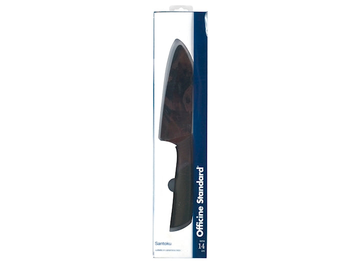 COLTELLO SANTOKU LAMA CERAMICA NERA 14 CM