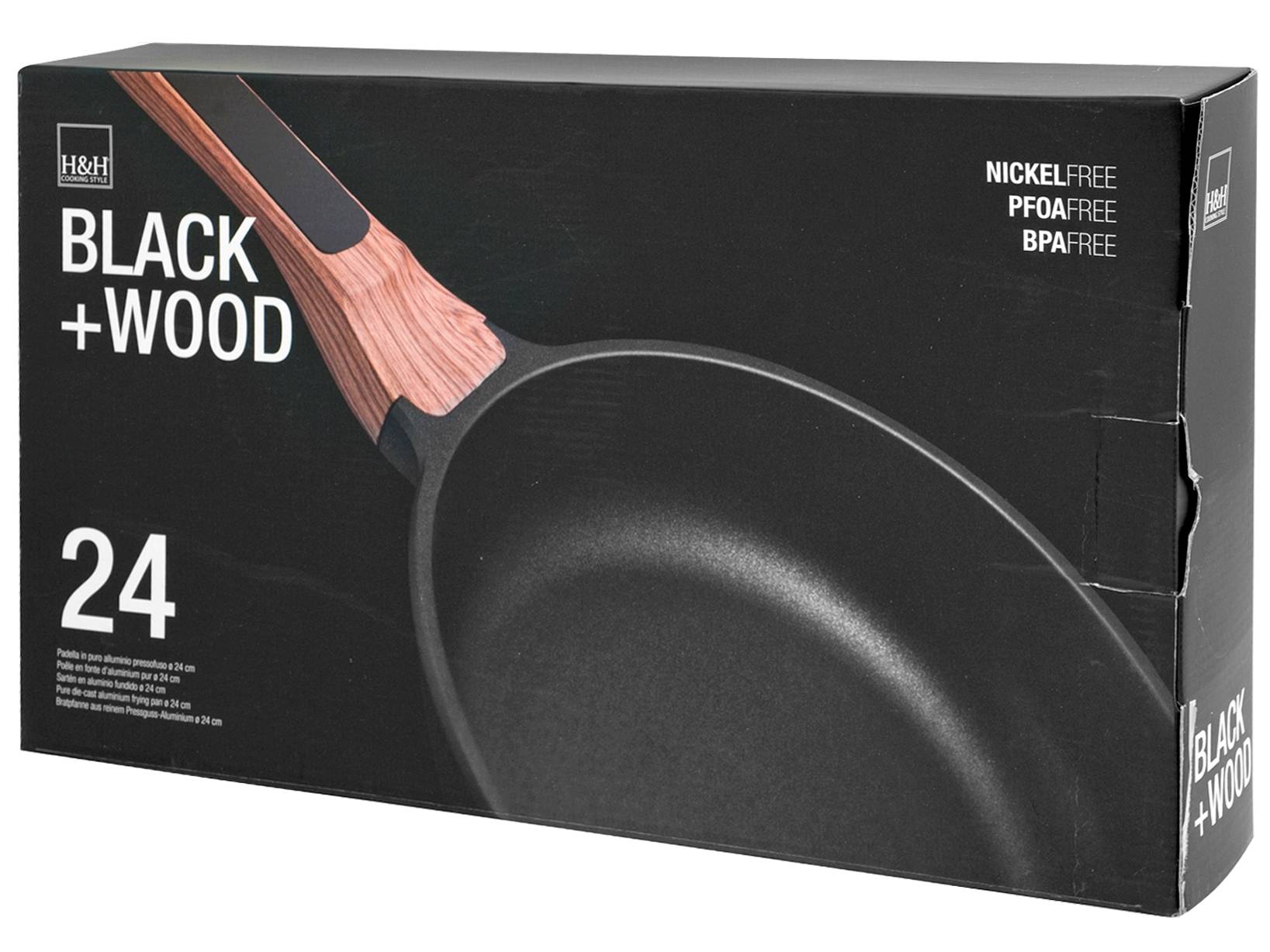 PADELLA BLACK WOOD 24cm