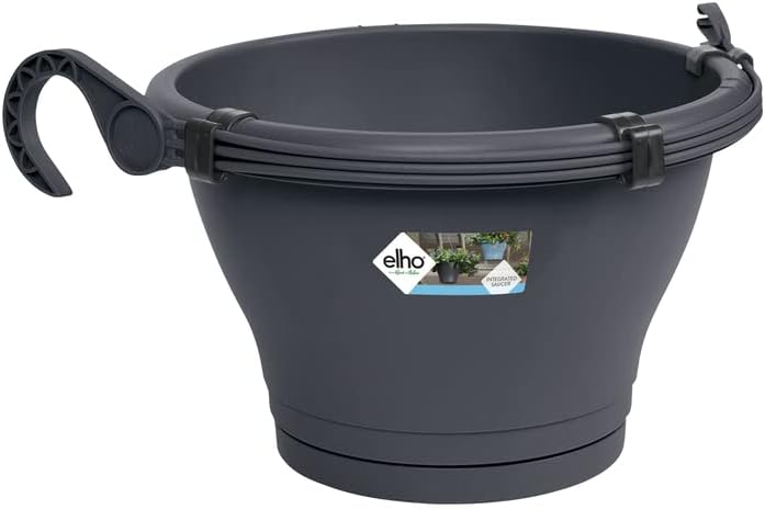VASO CORSICA HANGING BASKET 30cm TAUPE/ANTRACITE/BIANCO