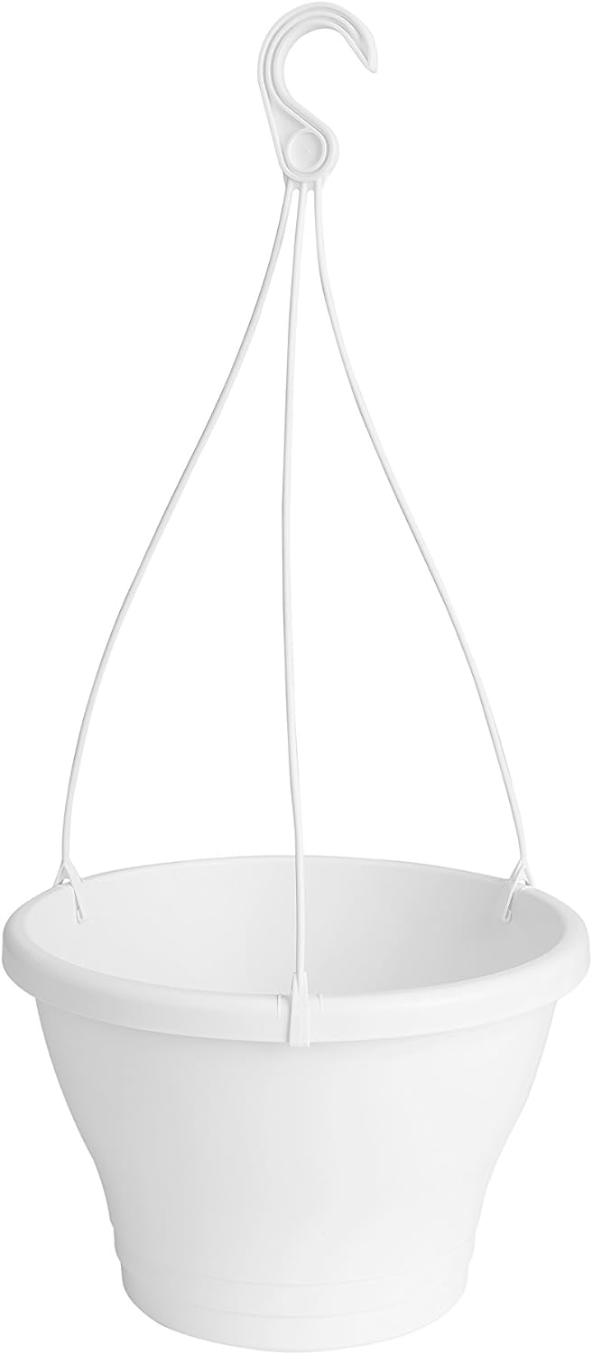 VASO CORSICA HANGING BASKET 30cm TAUPE/ANTRACITE/BIANCO