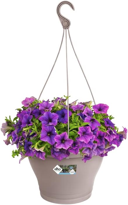VASO CORSICA HANGING BASKET 30cm TAUPE/ANTRACITE/BIANCO