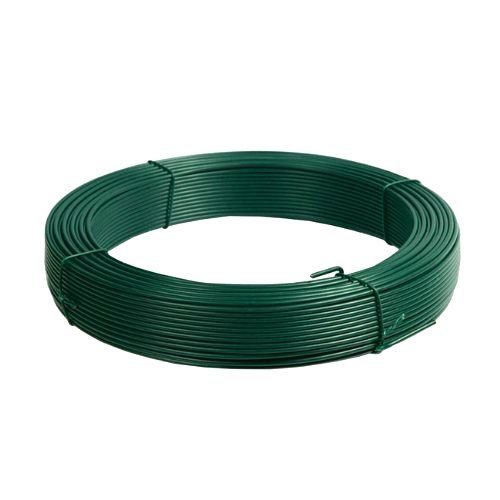 VERDELOOK Matassa Plast Filo Di Ferro Plastificato Verde - Diametro 2,4 Mm X Lunghezza 20 Metri