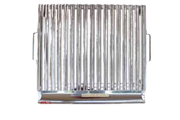GRIGLIA PER CAMINETTO IN ACCIAIO INOX 50X47 E 60X47 CM