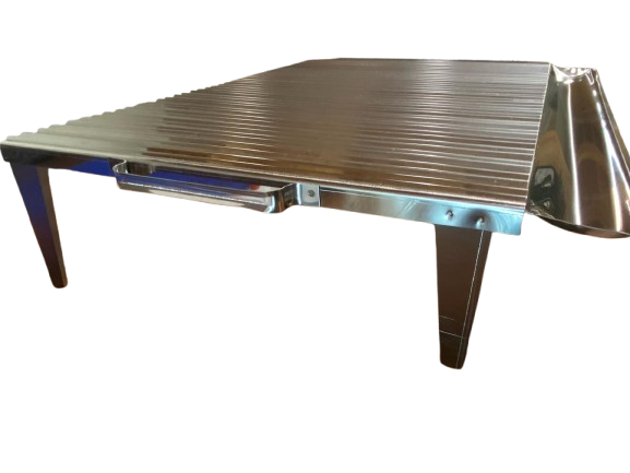 GRIGLIA PER CAMINETTO IN ACCIAIO INOX 50X47 E 60X47 CM