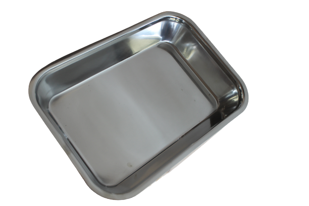 VASSOIO ACCIAIO INOX RETTANGOLARE