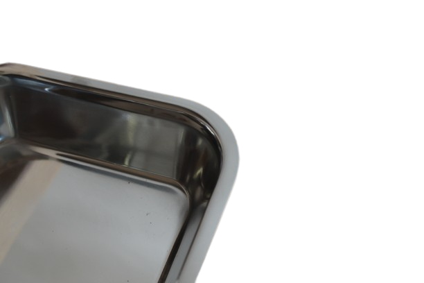 VASSOIO ACCIAIO INOX RETTANGOLARE