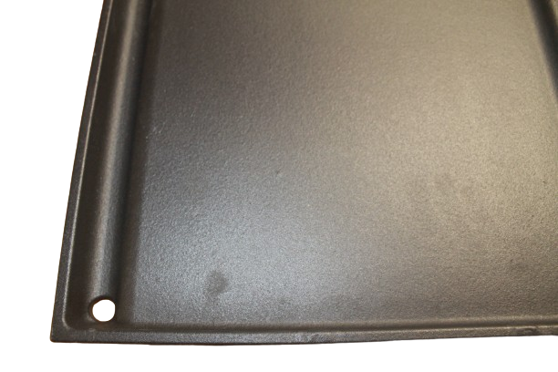 PIASTRA IN GHISA 40X60 SMALTATA BIFACCIALE (LISCIA/RIGATA) CON SCOLAGRASSO