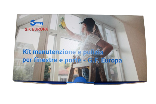 KIT MANUTENZIONE E PULIZIA PER FINESTRE E PORTE