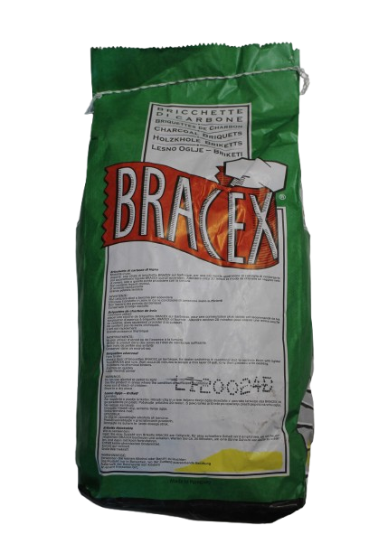 BRICCHETTE DI CARBONE BRACEX - 100% NATURALE - 3KG