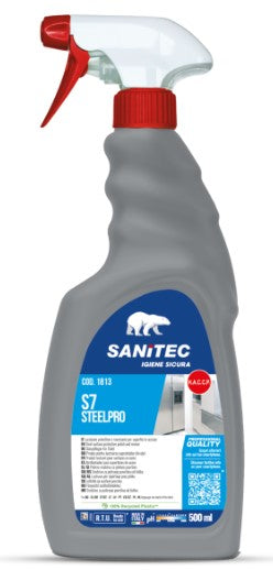 LUCIDANTE LIQUIDO PER SUPERFICI IN ACCIAIO 500ML S7 STEELPRO