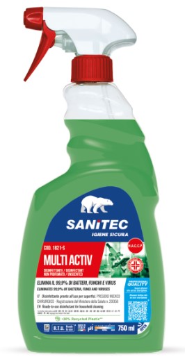 DISINFETTANTE MULTIACTIV -SENZA PROFUMO- 750ML SPECIFICO PER CUCINE