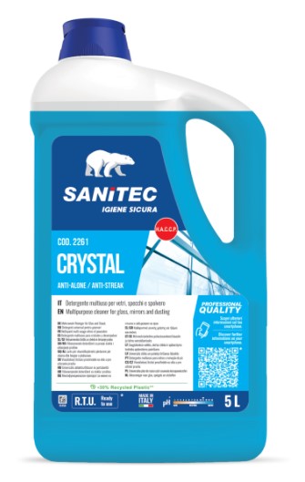 DETERGENTE MULTIUSO VETRI-SPECCHI CRYSTAL ANTIALONE 5LT