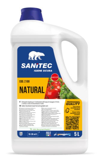 DETERGENTE PER LAVAGGIO FRUTTA E VERDURA "NATURAL" 5LT