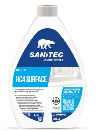 DETERGENTE PAVIMENTI HC4 1LT