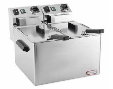 FRIGGITRICE ELETTRICA MONOFASE 4+4LT