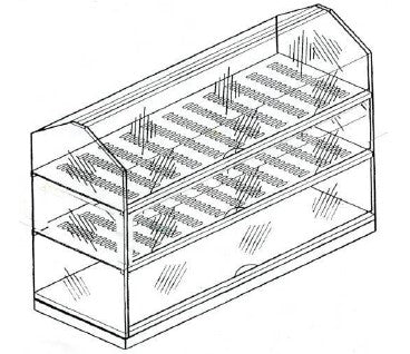 VETRINETTA NEUTRA A 3 PIANI L 800