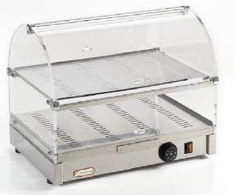 VETRINETTA RISCALDATA A 2 PIANI L 500 CON ANTINA ROTONDA