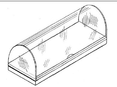 VETRINETTA NEUTRA AD 1 PIANO L 800 CON ANTINA ROTONDA