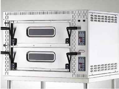 FORNO ELETTRICO PER PIZZA BICAMERA SERIE TECNO CON PANNELLO DI CONTROLLO ELETTRONICO
