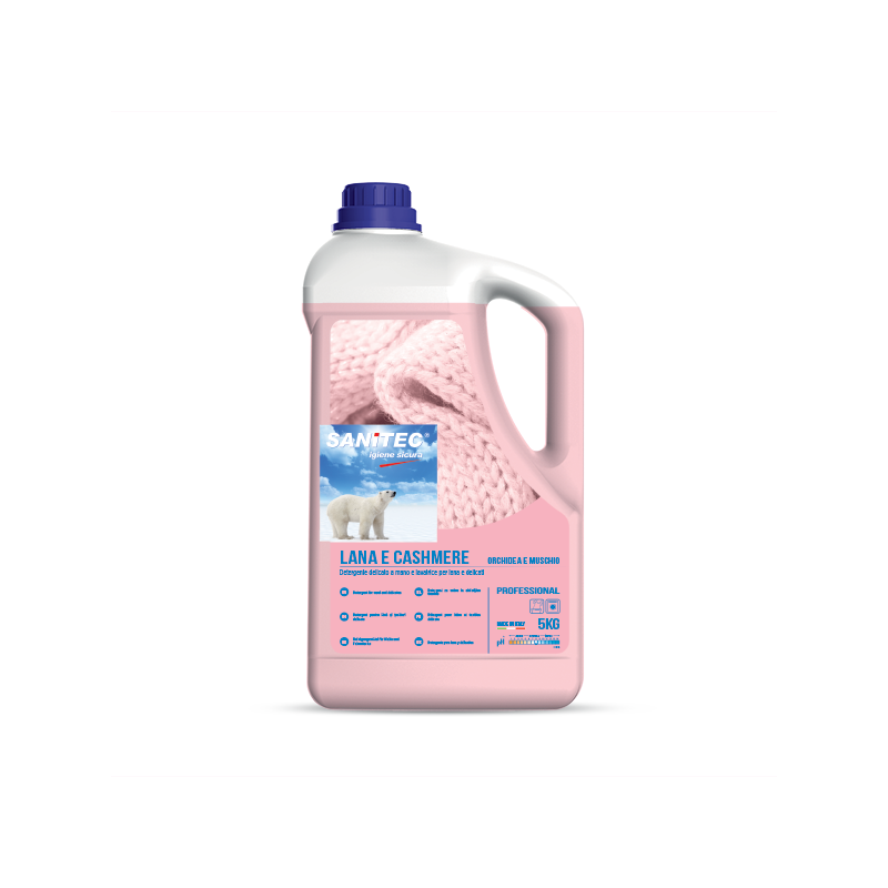 DETERGENTE LAVATRICE PER LANA E CASHMERE ORCHIDEA E MUSCHIO 5KG