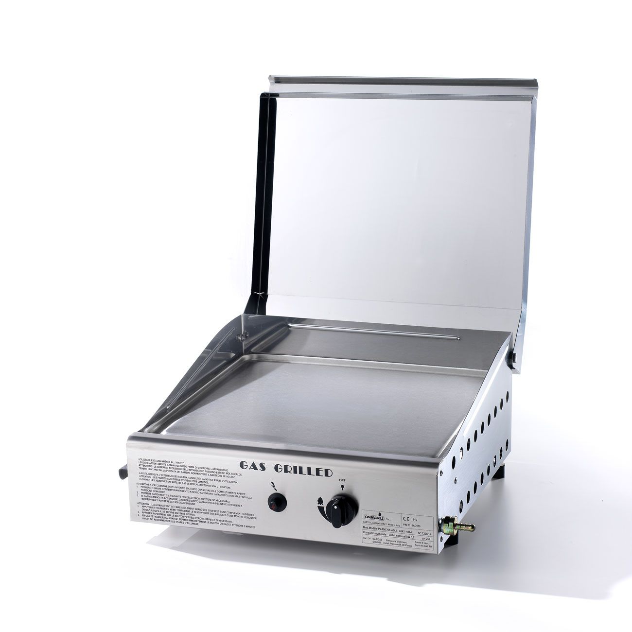 PLANCHA INOX 4044 C/COVER