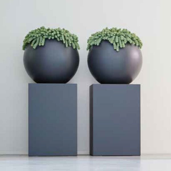 VASO PURE BALL 50cm ANTRACITE
