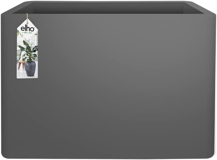 VASO PURE SOFT BRICK DIVIDER WHEELS 80cm CON RUOTE ANTRACITE