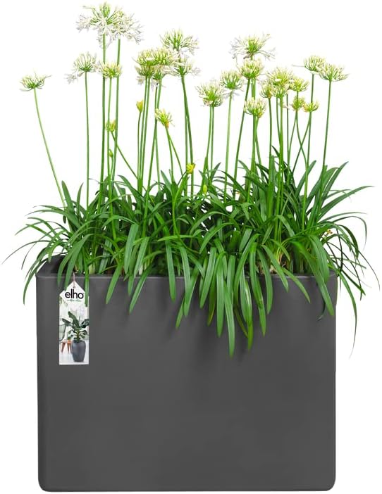 VASO PURE SOFT BRICK DIVIDER WHEELS 80cm CON RUOTE ANTRACITE