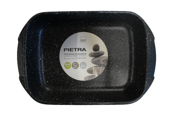TEGLIA ROSTICCERA ANTIADERENTE PIETRA