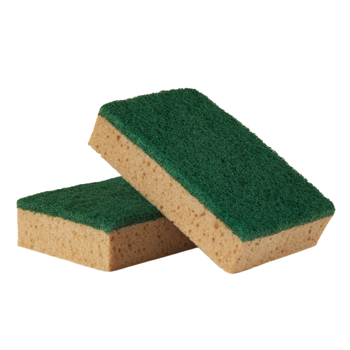 CONFEZIONE 10PZ SPUGNA CON FIBRA ABRASIVA