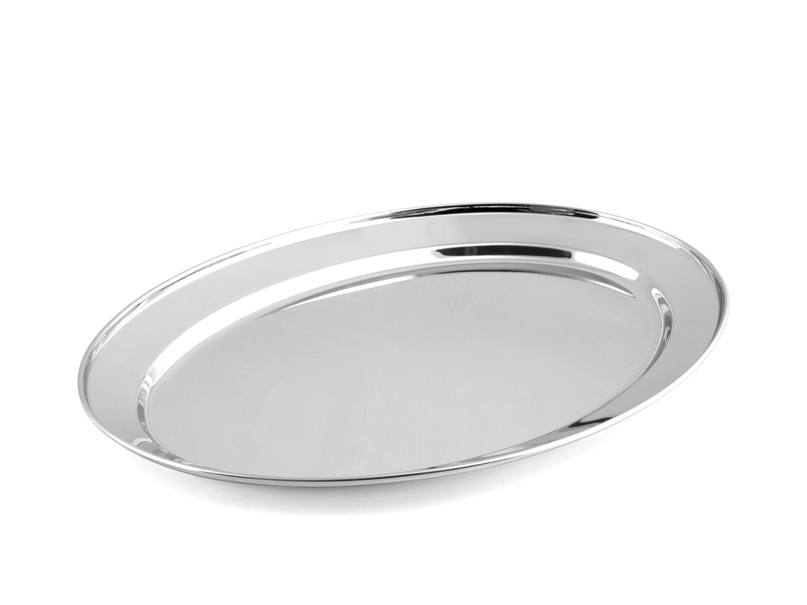 VASSOIO ACCIAIO INOX OVALE