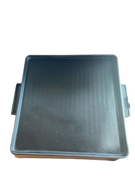 PIASTRA IN GHISA 40X40 SMALTATA LISCIA/RIGATA