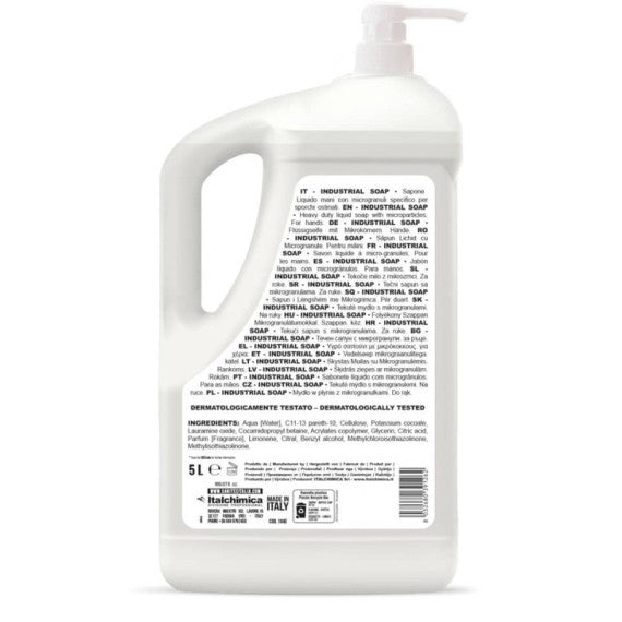 SAPONE LIQUIDO SPECIFICO PER LO SPORCO OSTINATO SANITEC INDUSTRIAL SOAP 5 L