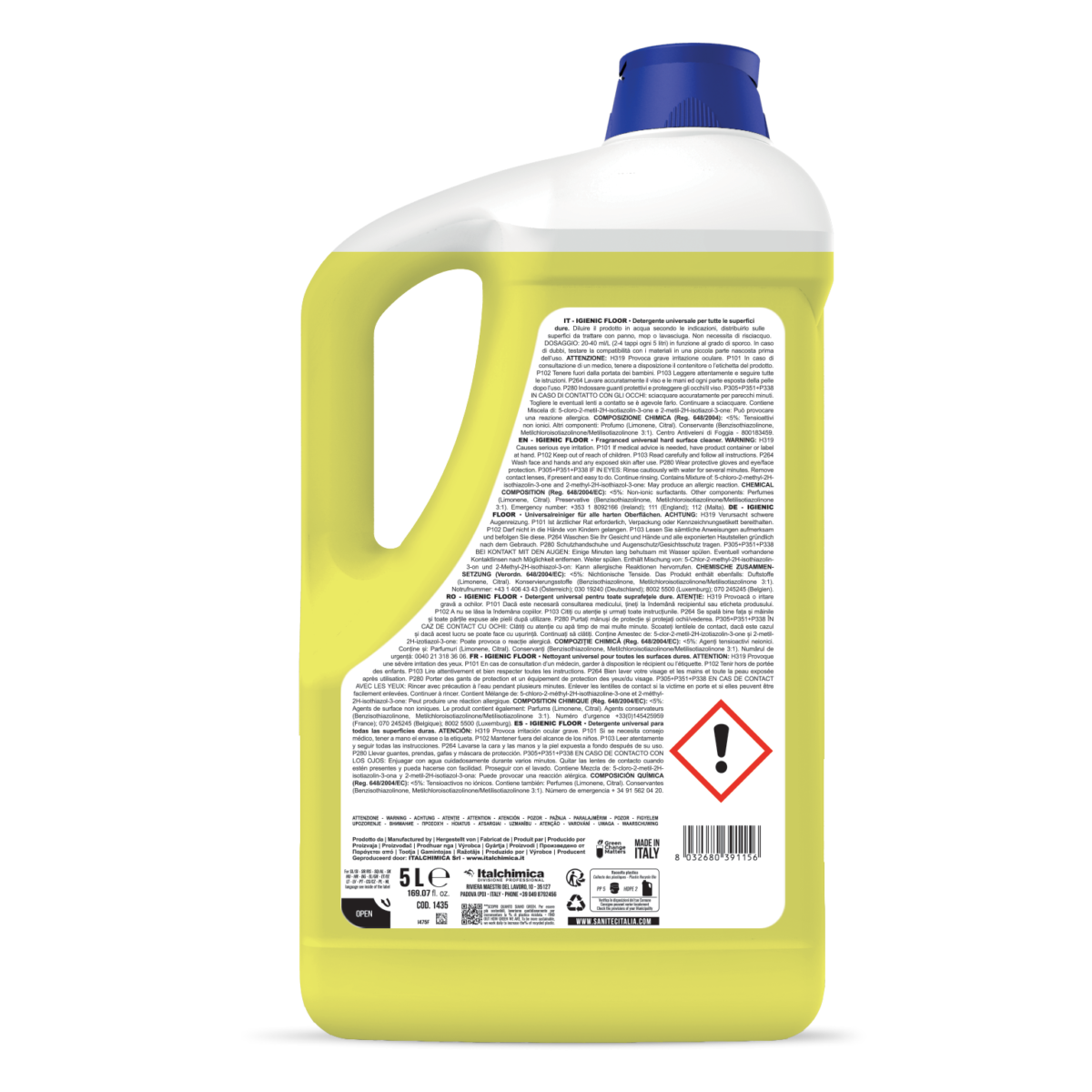 DETERGENTE UNIVERSALE PER PAVIMENTI - IGIENIK FLOOR FIORI D'ARANCIO 5LT