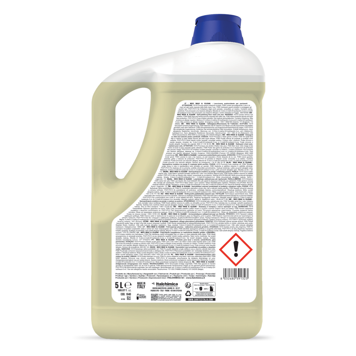 AUTOLUCIDANTE PER PAVIMENTI - WX3 WAX & CLEAN FLOREALE 5LT