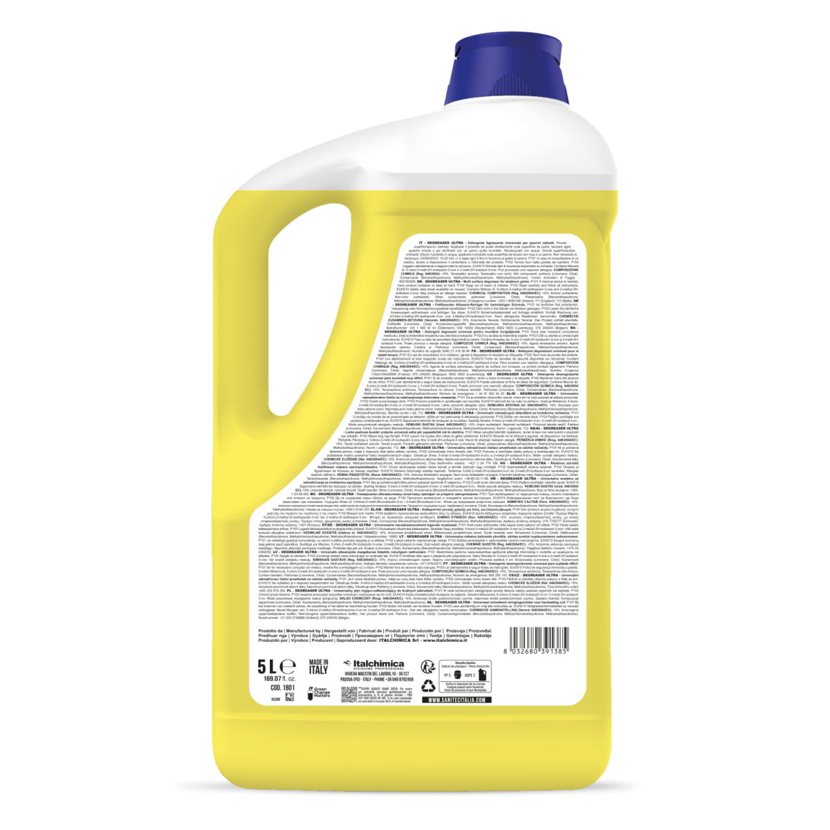 DETERGENTE SGRASSANTE CONCENTRATO - DEGREASER ULTRA LIMONE 5LT