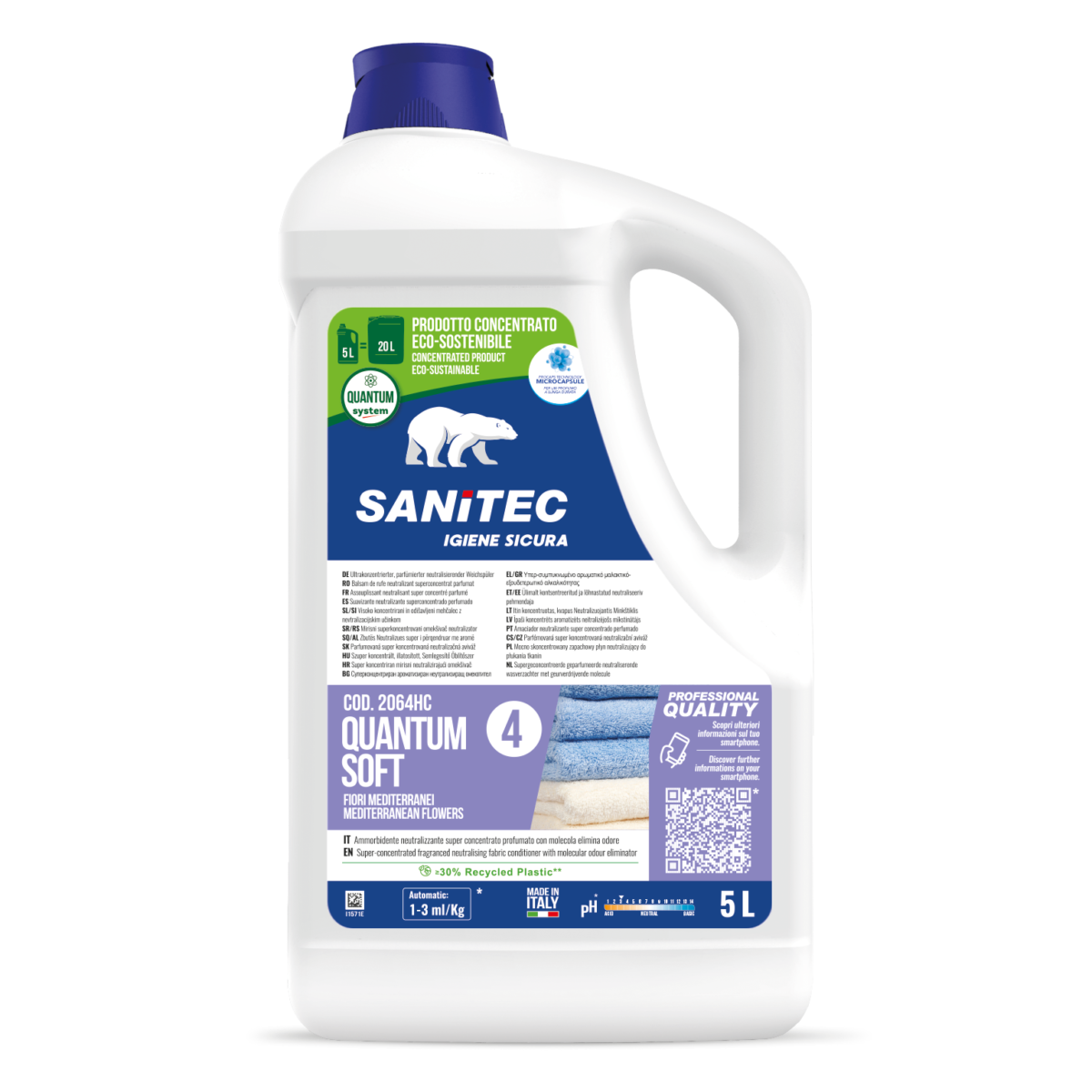 AMMORBIDENTE CONCENTRATO - QUANTUM SOFT FIORI MEDITERRANEI 5LT