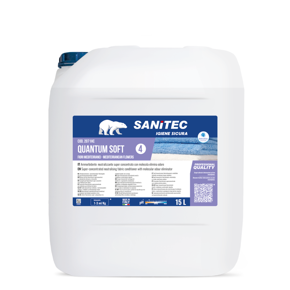 AMMORBIDENTE CONCENTRATO - QUANTUM SOFT FIORI MEDITERRANEI 15LT