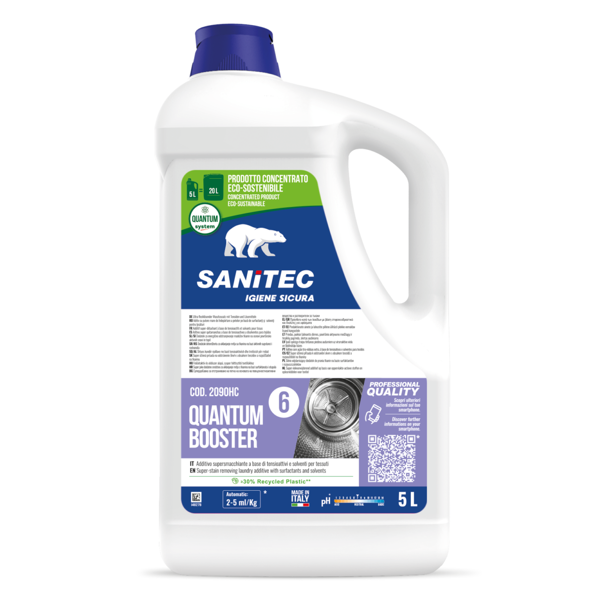 ADDITIVO SUPERSBIANCANTE PER TESSUTI - QUANTUM BOOSTER 5LT