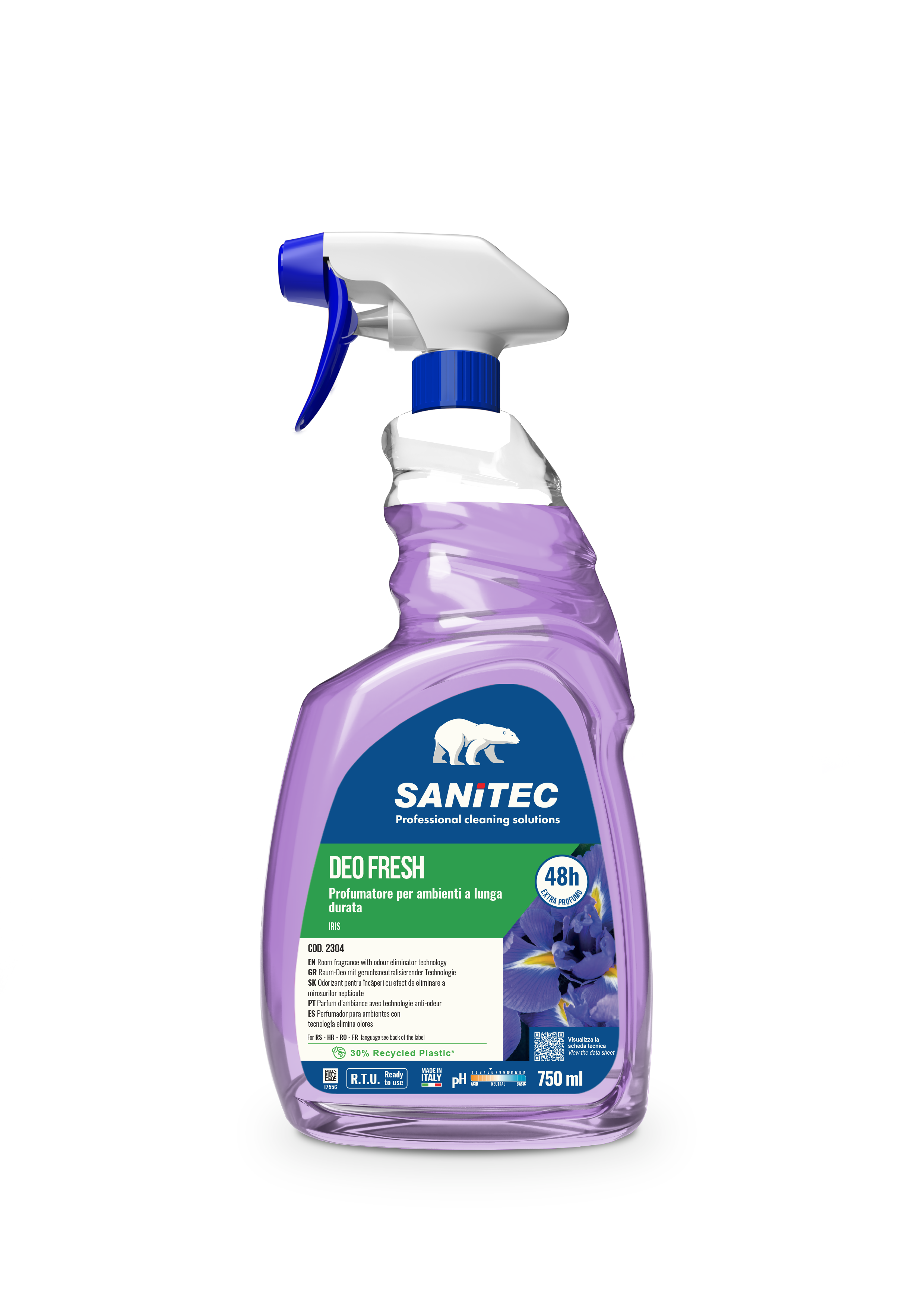 DEODORANTE DEO FRESH IRIS 750ML - EXTRA PROFUMO 48H -