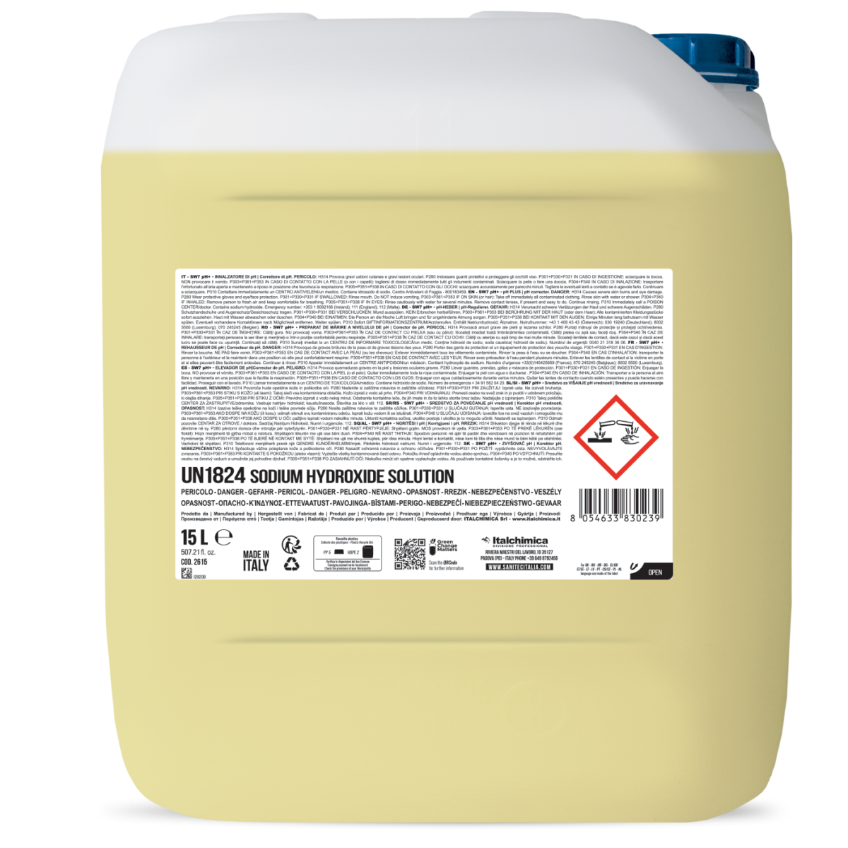 INALZATORE DI PH/ CORRETTORE DI PH - SW7 pH+ 15LT