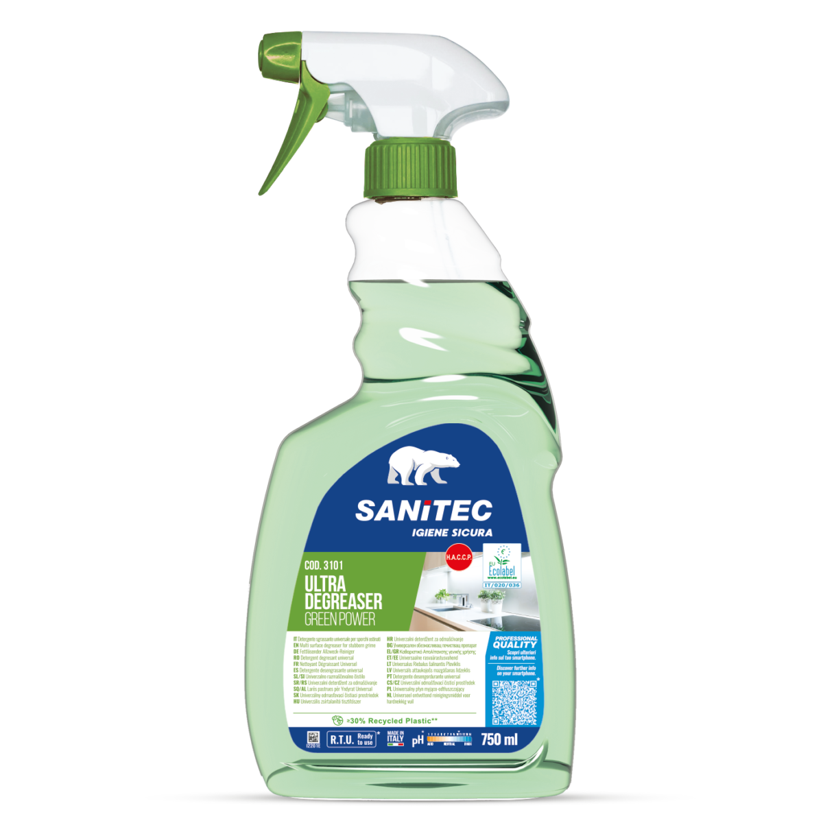 DETERGENTE SGRASSANTE UNIVERSALE - ULTRA DEGREASER GREEN POWER FLOREALE 750ML