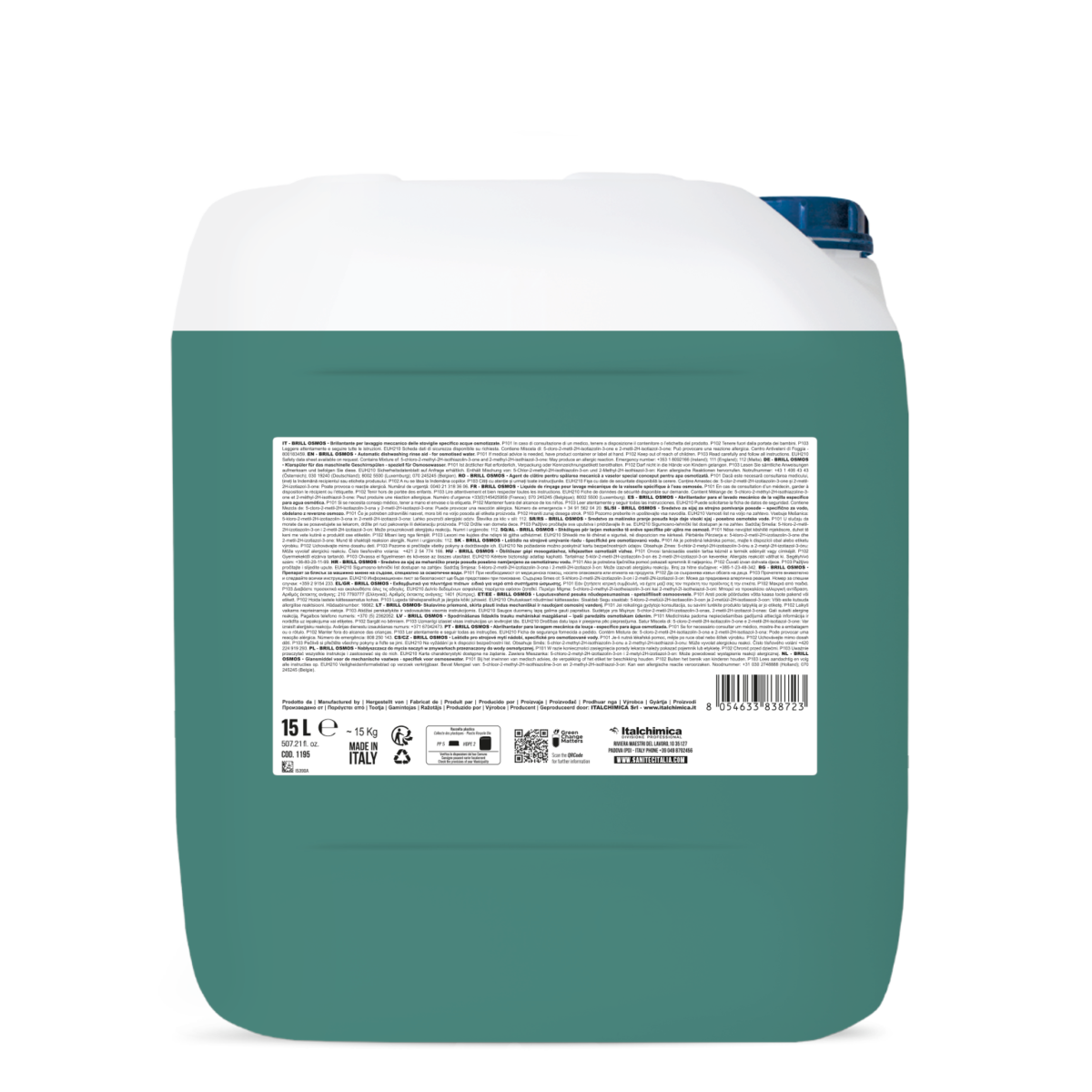 ADDITIVO BRILLANTANTE LAVASTOVIGLIE - BRILL GREEN POWER 15LT