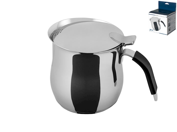 TEIERA IN ACCIAIO INOX 18/8 - FONDO PER INDUZIONE - 60CL