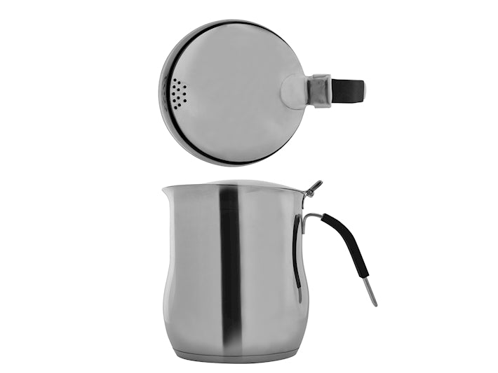 TEIERA IN ACCIAIO INOX 18/8 - FONDO PER INDUZIONE - 1 LT