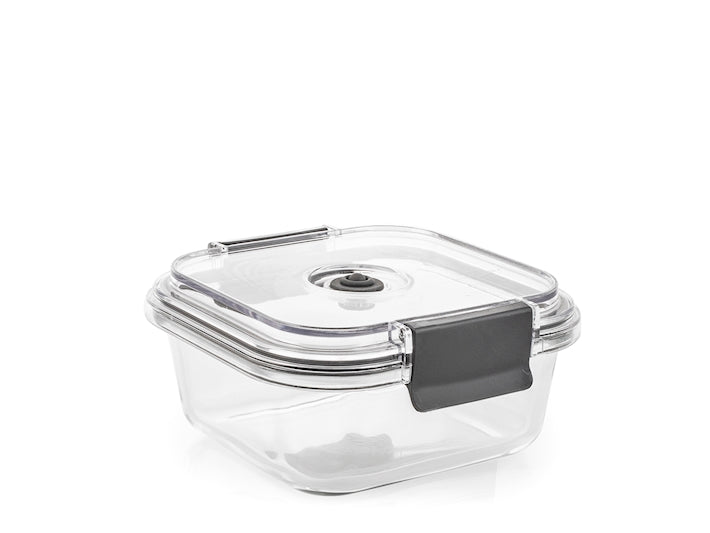 CONTENITORE IN VETRO CON COPERCHIO CON VALVOLA 16x16CM - CAPIENZA 800ML