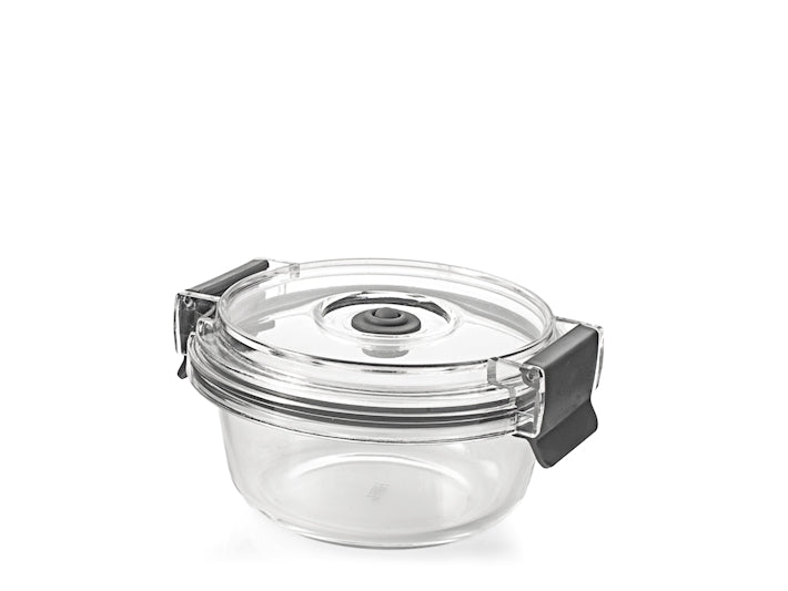 CONTENITORE IN VETRO CON COPERCHIO CON VALVOLA DIAMETRO 15CM - CAPIENZA 640ML